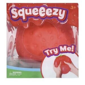 Sunny Days Jumbo Squeezy Strawberry Squishy Toy Stress Relief Sensory Fun